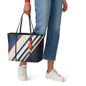 Perry Balloon Stripe Triple Compartment Tote